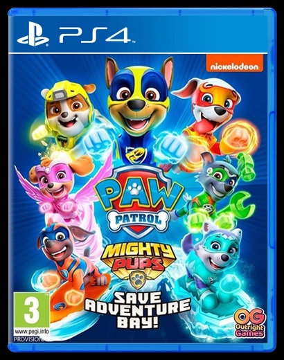 Гра Paw Patrol: Mighty Pups Save Adventure Bay для Ps4 (Blu-ray диск) — фото 1