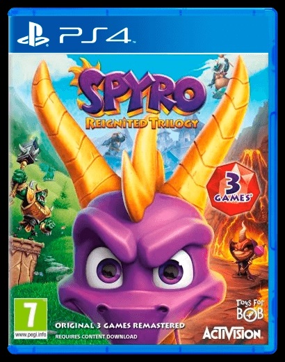 Гра Spyro Reignited Trilogy для Ps4 (Blu-ray диск) Б/В — фото 1